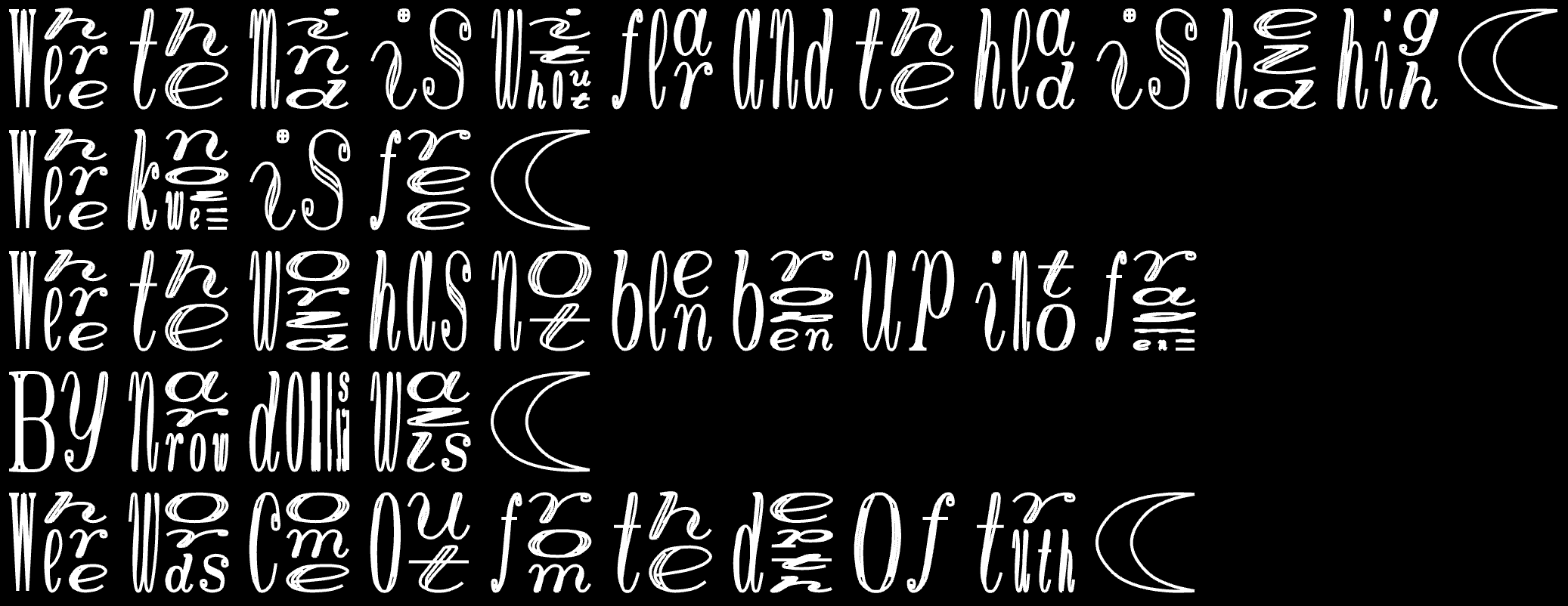 APack: Alphabet Packing Writing System