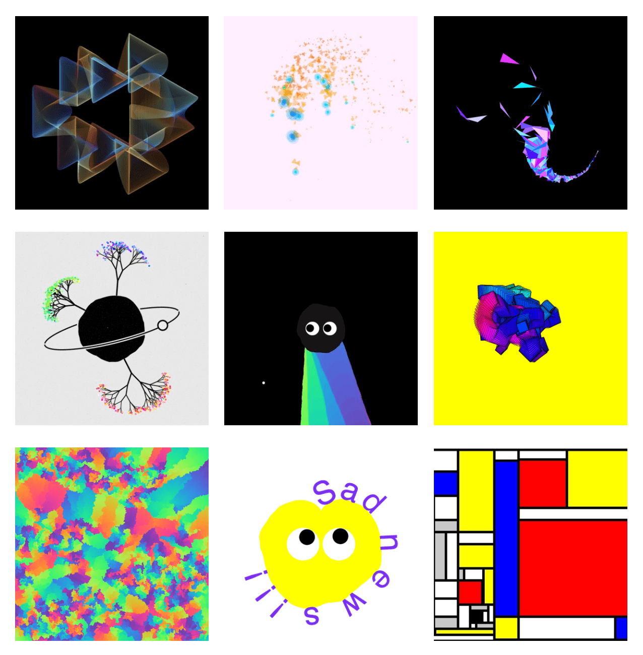 PSketches: A Collection of Processing Sketches at the Beginning