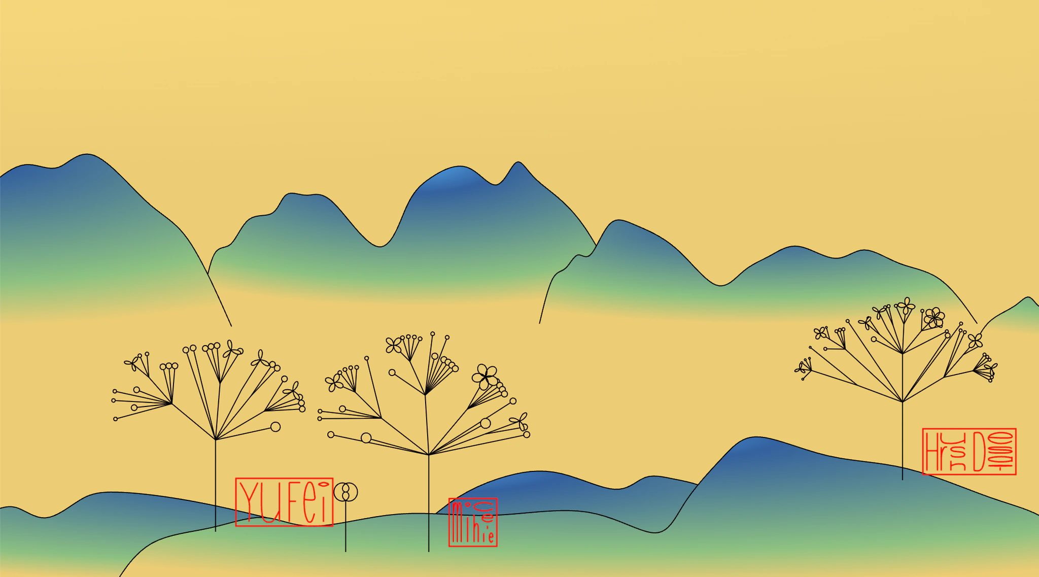 {Mountains, Trees, Names}*