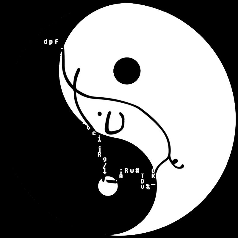 Genuary 26 / 6 - Yin-Yang Picasso Animals Sketches