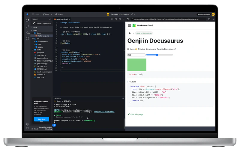 Markdown Genji: The Interactive Markdown Extension