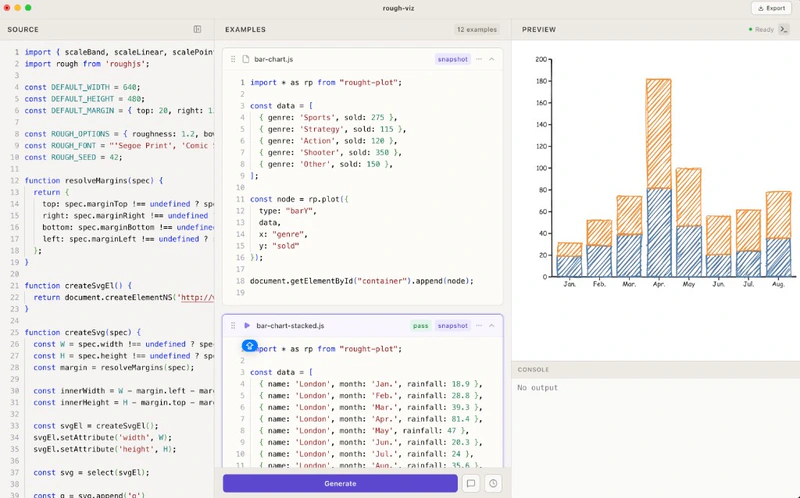 Recho Specs: Example-First AI Assistance for Library Building
