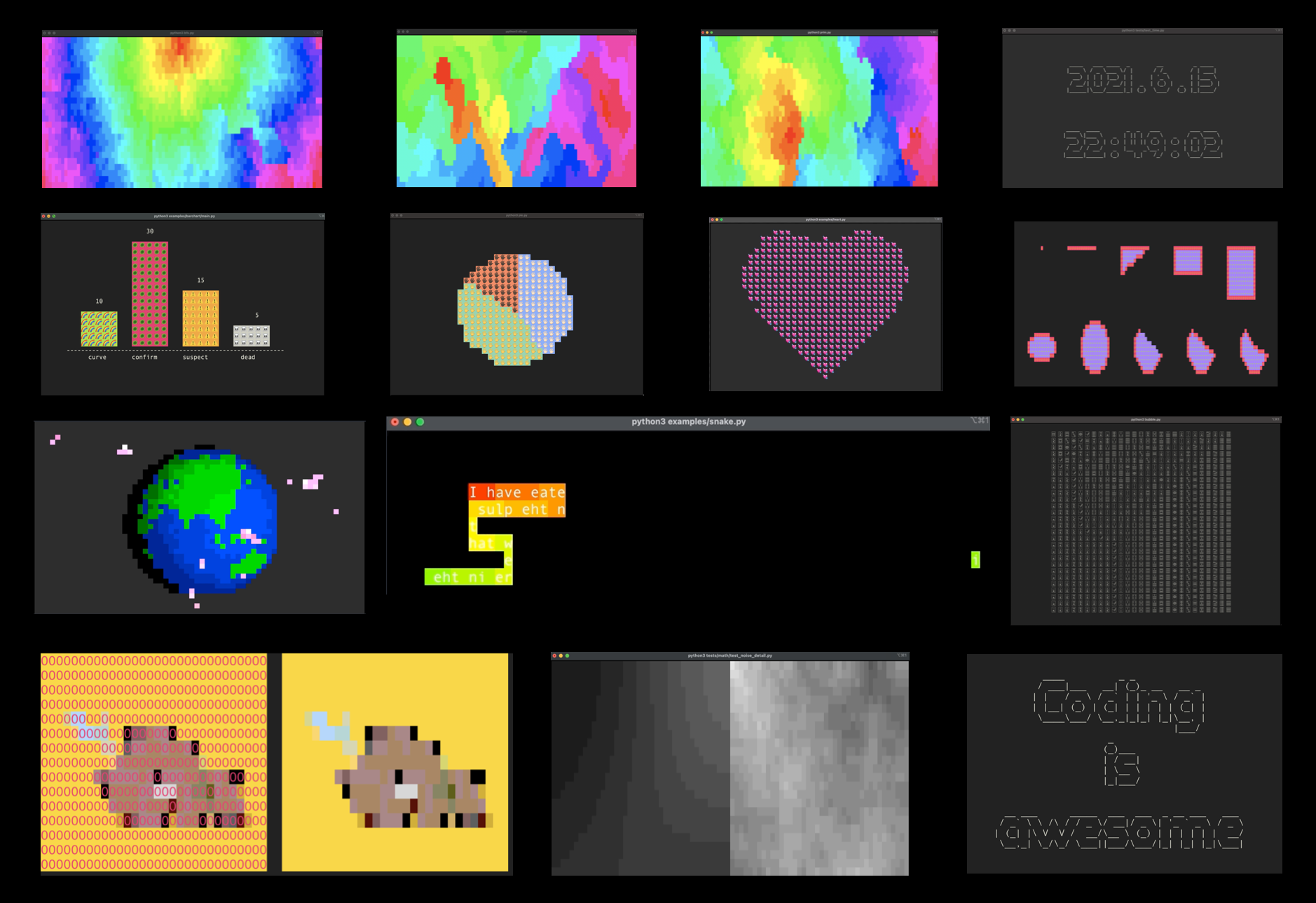 PyCharming: Character Terminal Art Programming